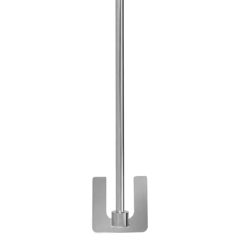 U022- Anchor Blade 2 x 2 in - welded to 16 x 5/16 in shaft - 316 SS electropolished U022- Anchor Blade 2 x 2 in - welded to 16 x 5/16 in shaft - 316 SS electropolished