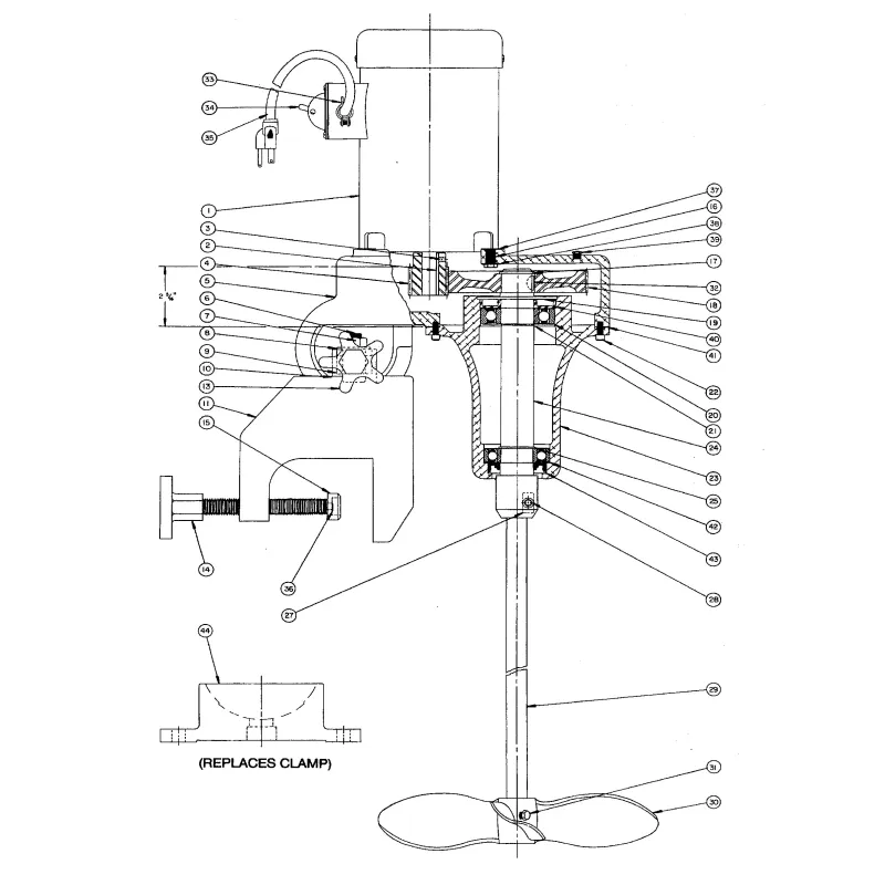 Gear Drive Mixer DWG 05-02108 Gear Drive Mixer DWG 05-02108