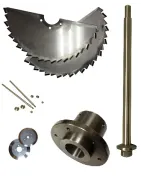 Bolted and welded hubs, mixer shafts, reinforcing disks